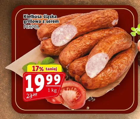 Kiełbasa śląska grillowa z serem Pekpol promocja w Prim Market