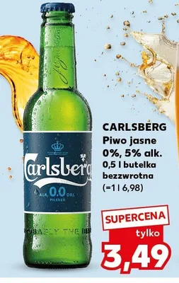 Piwo jasne 0%, 5% alk. promocja w Kaufland