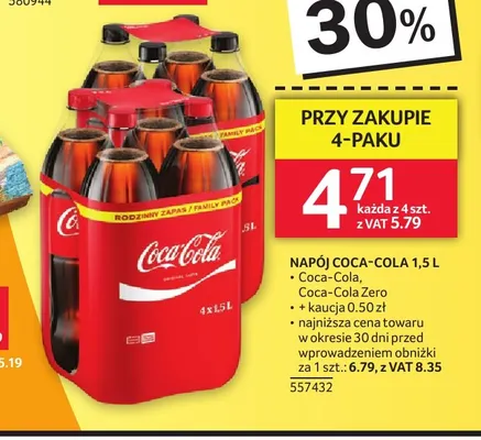 Napój gazowany Coca-Cola Zero promocja w Selgros