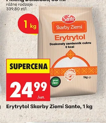 Erytrytol Skarby Ziemi Sante promocja w Biedronka