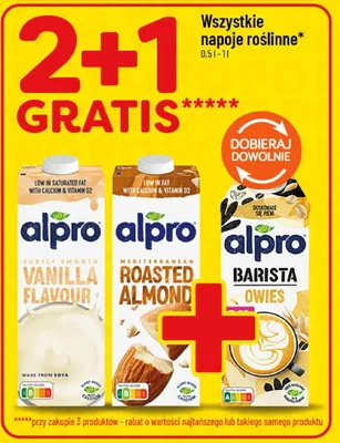 Napoje roślinne Alpro Vanila Flavour promocja w POLOmarket