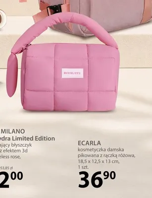 Kosmetyczka damska pikowana Ecarla promocja w Hebe