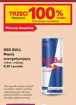 Napój energetyzujący Red Bull promocja w Kaufland