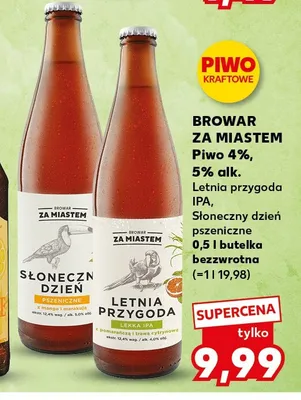 Piwo Browar Za Miastem Słoneczny Dzień Pszeniczne 5% promocja w Kaufland