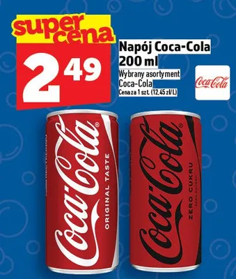 Napój coca-cola promocja w TOPAZ