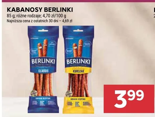 Kabanosy Berlinki promocja w Stokrotka