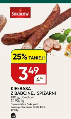 Kiełbasa z babcinej spiżarni promocja w Chata Polska