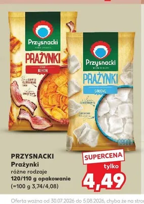 Prażynki o smaku bekonu Przysnacki promocja w Kaufland