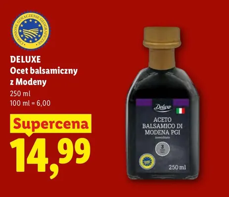 Ocet balsamiczny z Modeny Deluxe promocja w Lidl