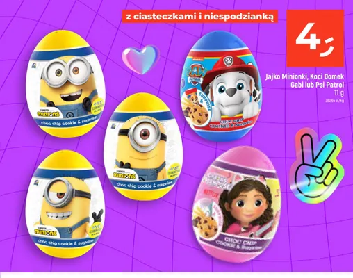 Jajko z ciasteczkami i niespodzianką Koci Domek Gabi promocja w Dealz