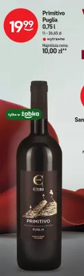 Wino czerwone wytrawne Eremo Primitivo Puglia promocja w Żabka