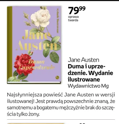 Książka Duma i uprzedzenie. Wydanie ilustrowane Jane Austen promocja w Empik