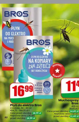 Płyn do elektro Bros promocja w Dino