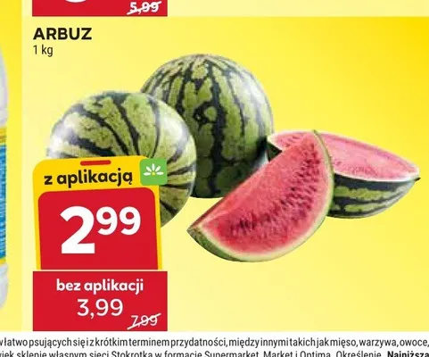 Arbuz promocja w Stokrotka