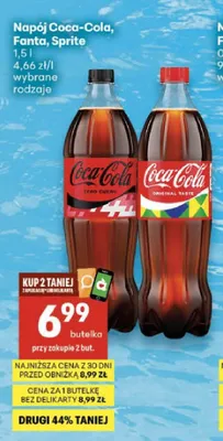 Napój Coca-Cola Zero Cukru promocja w Delikatesy Centrum