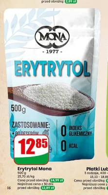 Erytrytol Mona promocja w Dino