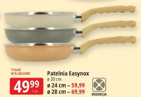 Patelnia Easynox ø20cm promocja w Leclerc