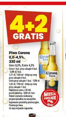 Piwo bezalkoholowe Corona Cero promocja w Twój Market
