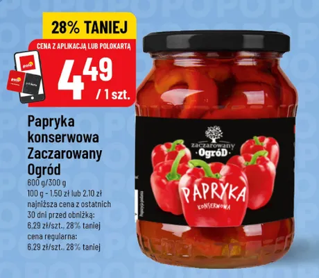 Papryka konserwowa Zaczarowany Ogród promocja w POLOmarket