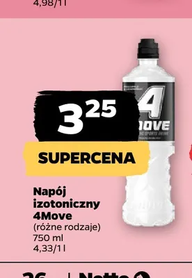 Napój izotoniczny 4Move promocja w Netto