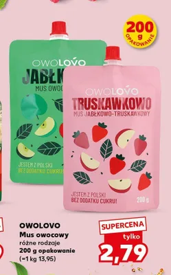 Mus owocowy Owolovo jabłko promocja w Kaufland