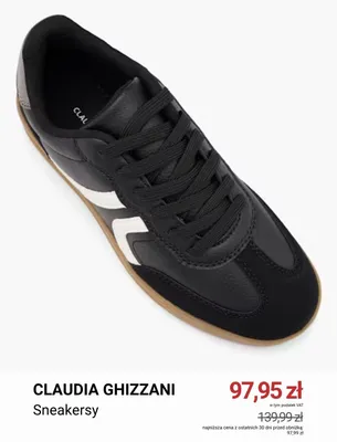Sneakersy Claudia Ghizzani promocja w Deichmann
