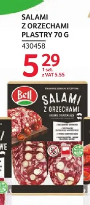 Salami z orzechami plastry Bell promocja w Selgros