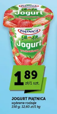 Jogurt Piątnica truskawkowy promocja w ABC