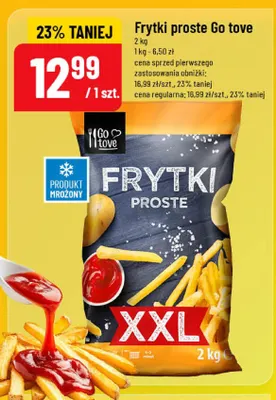 Frytki proste Go tove promocja w POLOmarket