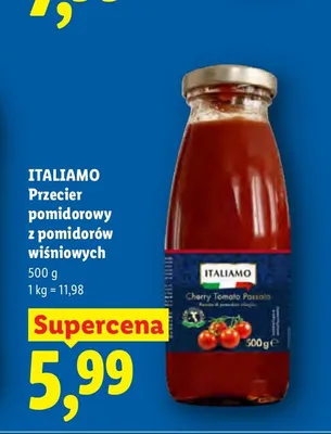 Przecier pomidorowy z pomidorów wiśniowych ITALIAMO promocja w Lidl