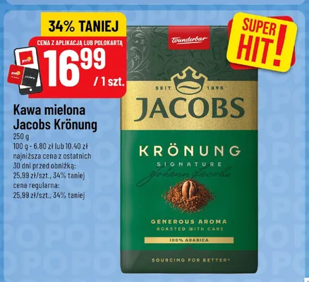 Kawa mielona Jacobs Krönung promocja w POLOmarket