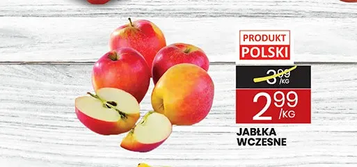Jabłka wczesne promocja w Wafelek