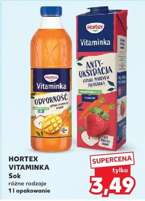 Sok Hortex Vitaminka promocja w Kaufland