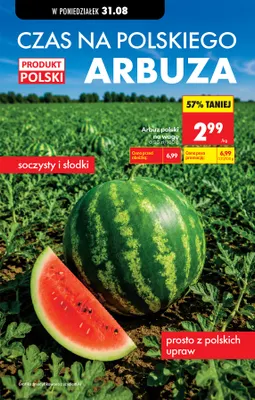 Arbuz polski promocja w Biedronka