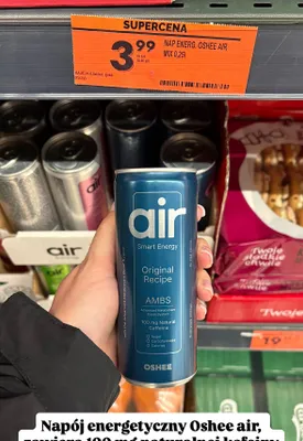 Napój energetyczny Oshee Air Smart Energy Original Recipe promocja w Biedronka