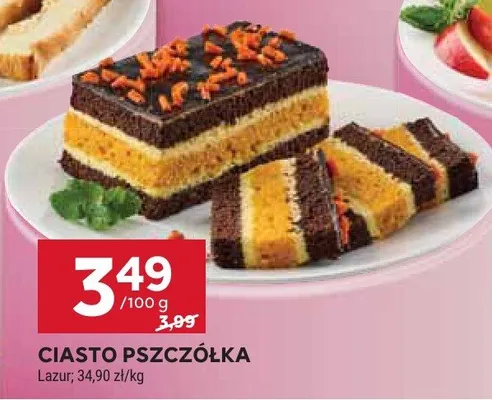 Ciasto pszczółka promocja w Stokrotka