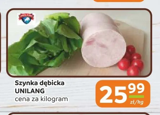 Szynka dębicka Unilang promocja w Społem Częstochowa