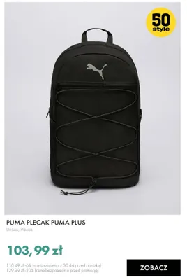 Plecak Puma Plus promocja w 50 style