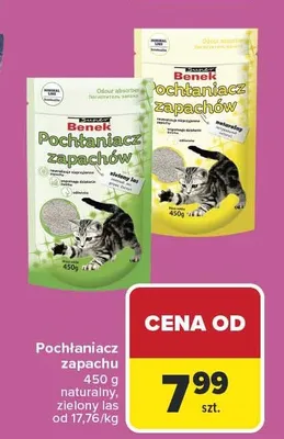 Pochłaniacz zapachu 450 g naturalny, zielony las Benek promocja w Carrefour Market