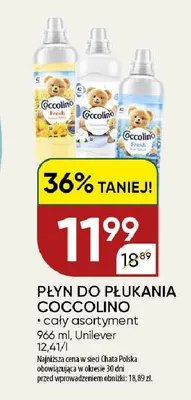 Płyn do płukania Coccolino promocja w Chata Polska