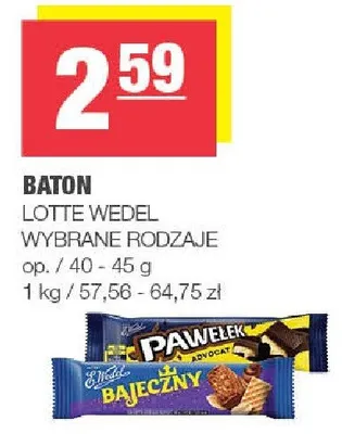 Baton Lotte Wedel promocja w SPAR