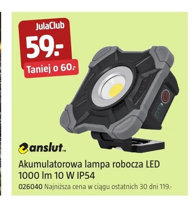 Akumulatorowa lampa robocza LED Anslut promocja w Jula