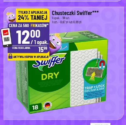 Chusteczki Swiffer promocja w POLOmarket