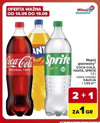 Napój gazowany Sprite promocja w Carrefour Market