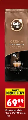 Kawa ziarnista Crema, 100% Arabica, 1 kg promocja w Biedronka