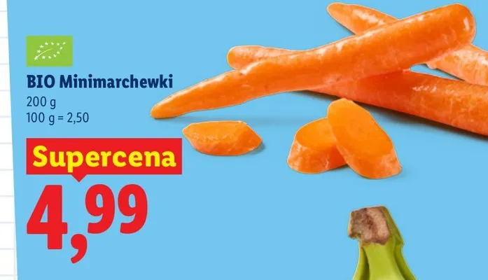 Minimarchewki BIO promocja w Lidl