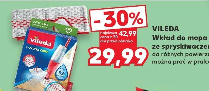Wkład do mopa ze spryskiwaczem  promocja w Kaufland