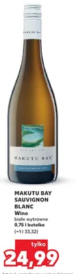 Wino białe wytrawne Sauvignon Blanc promocja w Kaufland