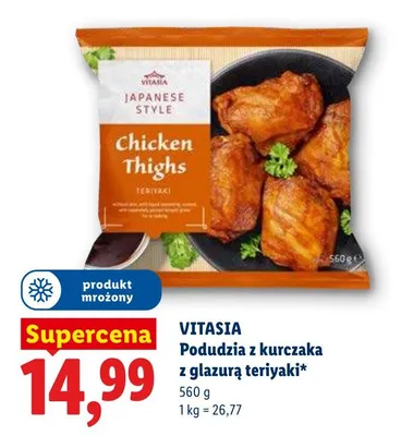 Podudzia z kurczaka z glazurą teriyaki Vitasia promocja w Lidl
