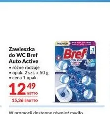 Zawieszka do WC Bref Auto Active 2-pak promocja w Makro